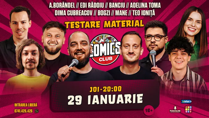 Stand-up Testare de Material la ComicsClub!