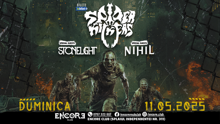 Spider Kickers (GR) / Stonelight (RO) / Nihil (RO) – live