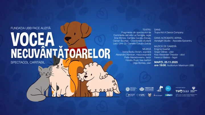 Cluj-Napoca: Vocea Necuvântătoarelor -  Spectacol Caritabil