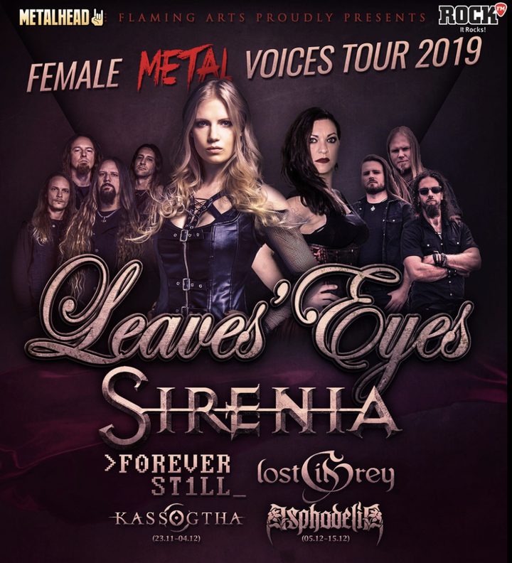 Cluj-Napoca: Leaves' Eyes si Sirenia - The Female Metal Voices Tour 2019
