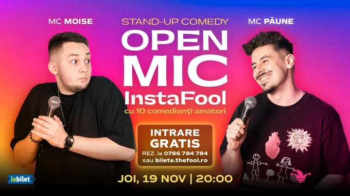 The Fool: Open-Mic INSTA FOOL MCs: Păune & Moise