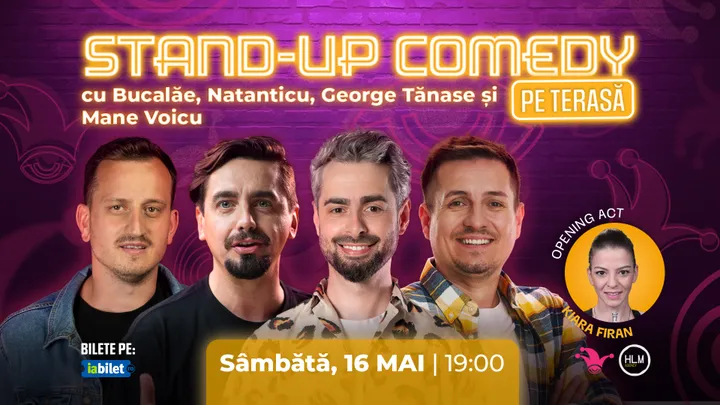 The Fool Terasa: Stand-up comedy cu Bucalăe, Natanticu, George Tănase și Mane Voicu