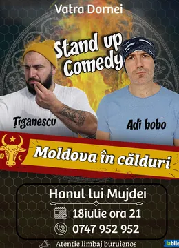 Vatra Dornei: Stand-up comedy cu Tiganescu și Adi Bobo