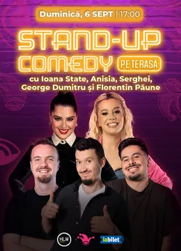 The Fool Terasa: Stand-up comedy cu Ioana State, Anisia, Serghei, George Dumitru și Florentin Păune