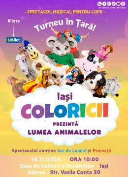 Iasi: Coloricii prezintă lumea animalelor