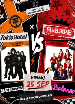 Tokio Hotel vs. Rebelde: Emo Reunion x Balanso @ Heavy Yard