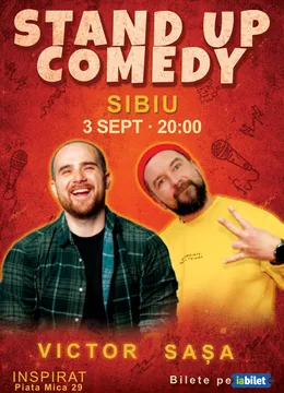 Sibiu: Stand-Up Comedy cu Băra, Sașa & Adrian
