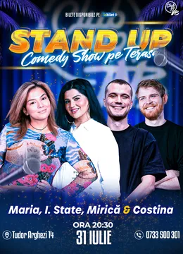 Stand-up Comedy cu Maria Popovici, Ioana State, Mirică & Tudor Costina la Terasa TNB