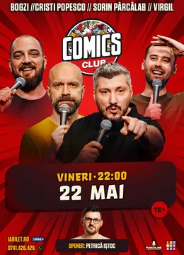 Stand-up cu Cristi Popesco, Bogzi, Sorin și Virgil la ComicsClub!