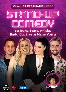 The Fool: Stand-up comedy cu Ioana State, Bucălae, Mane Voicu și Anisia