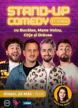 The Fool Terasa: Stand-up comedy cu Bucălae, Mane Voicu, Drăcea și Cîrje