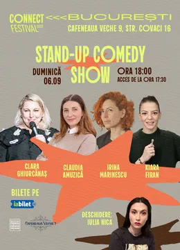 Stand-up comedy cu Irina Marinescu, Kiara Firan, Claudia Amuzică, Clara Ghiurcănaș