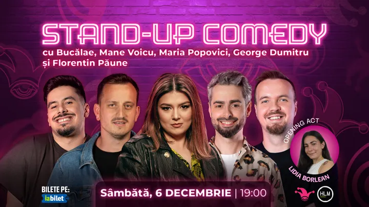 The Fool: Stand-up comedy cu Bucălae, Mane Voicu, Maria Popovici, George Dumitru și Florentin Păune