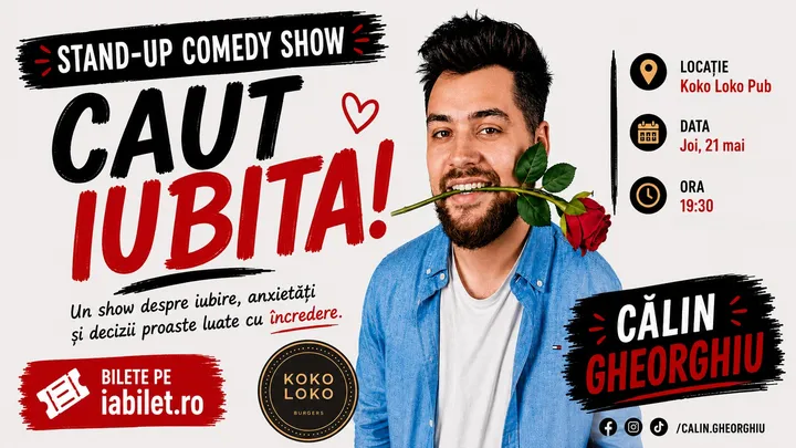 Caut iubită! – Stand-up cu Călin Gheorghiu @ Koko Loko