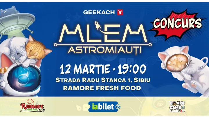 Sibiu: Premieră joc - Astromiauți MLEM - Boardgame