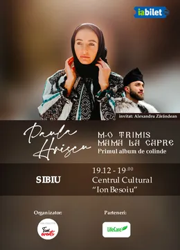 Sibiu: Concert de colinde Paula Hriscu: M-o trimis mama la capre!