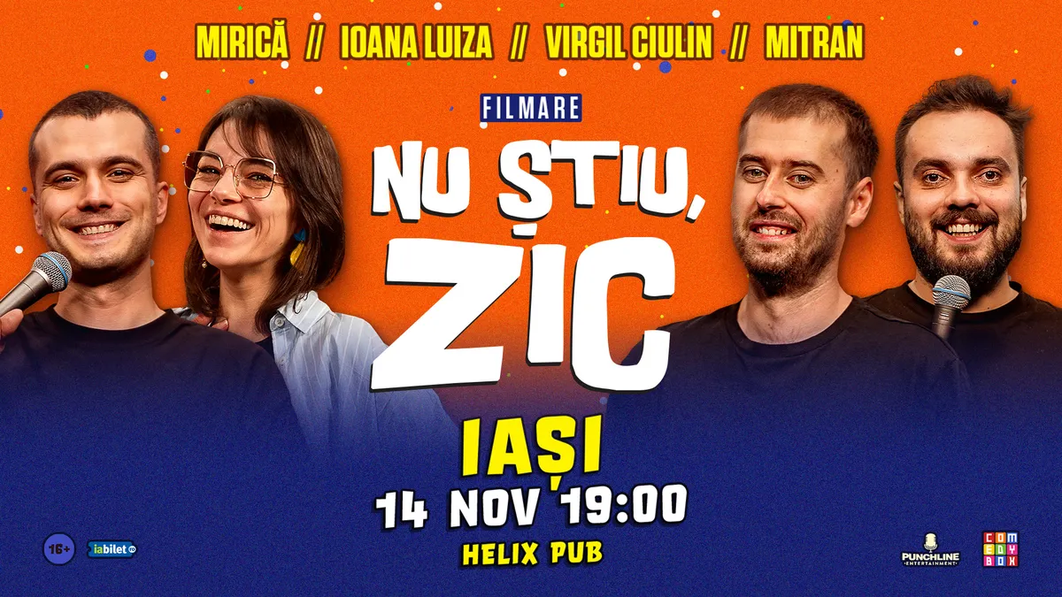 Iași | Nu Știu, Zic! cu loana Luiza, Virgil Ciulin, Mirică și Mitran (show filmat)