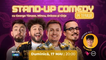The Fool Terasa: Stand-up comedy cu Mincu, George Tănase, Frinculescu și Cîrje