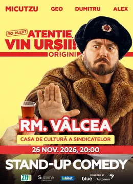 Stand-up Comedy cu Micutzu, Geo Adrian si George Dumitru - “Atentie, vin ursii!”