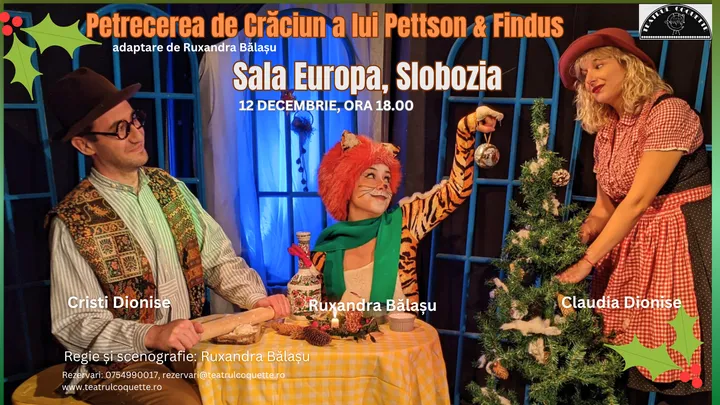 Slobozia: Petrecerea de Craciun a lui Pettson si Findus