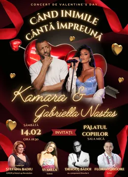 Concert Kamara & Gabriella Nastas - Când inimile cântă împreună, stand-up comedy & more