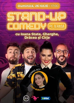 The Fool Terasa: Stand-up comedy cu Drăcea, Cîrje, Ioana State și Gherghe