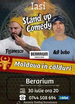 Iasi: Stand-up comedy cu Tiganescu si Adi Bobo