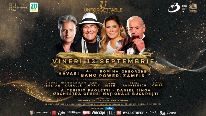 UNFORGETTABLE FESTIVAL -  Bilet de o zi - 13 Septembrie