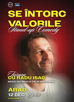Arad: Stand-Up Comedy cu Radu Isac - “Se întorc valorile”