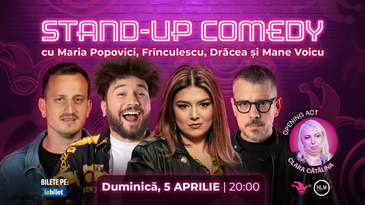 The Fool: Stand-up comedy cu Drăcea, Frînculescu, Maria Popovici și Mane Voicu