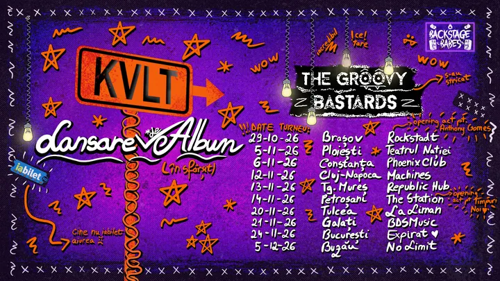 Turneu The Groovy Bastards - lansare de album ,,KVLT''