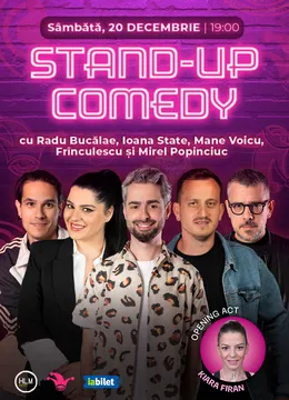 The Fool: Stand-up comedy cu Bucălae, Ioana State, Mane Voicu, Frînculescu și Mirel Popinciuc