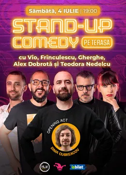 The Fool Terasa: Stand-up comedy cu Vio, Dobrota, Frinculescu, Gherghe si Teodora Nedelcu