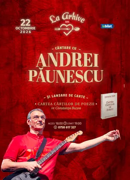 Sibiu: Cântare cu Andrei Păunescu și Lansare „Cartea Cărților de poezie” de Constanța Buzea