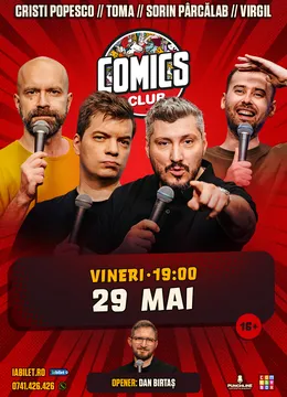 Stand-up cu Cristi Popesco, Toma, Sorin și Virgil la ComicsClub!