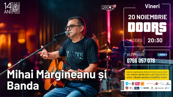 Constanța: Concert caritabil - Mihai Margineanu & Banda