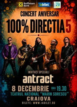 Craiova:  Concert Direcția 5 - „100% Direcția 5”