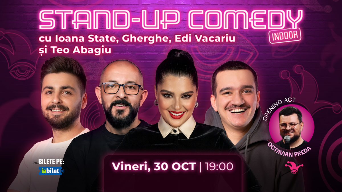 The Fool: Stand-up comedy cu Ioana State, Gherghe, Edi Vacariu, Teo Abagiu