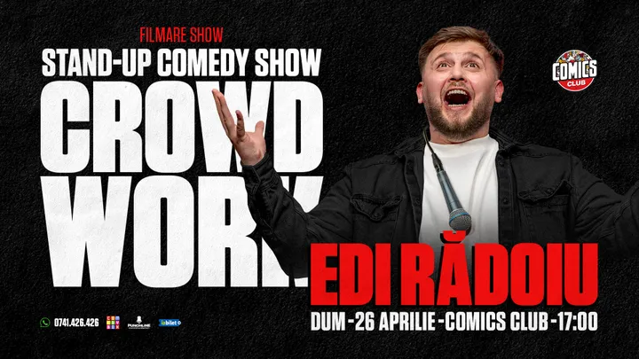 CrowdWork cu Edi Rădoiu la ComicsClub!