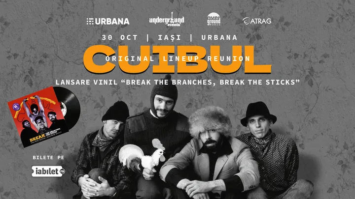 Iasi: Concert Cuibul - Lansare vinyl - „Break the Branches, Break the Sticks”