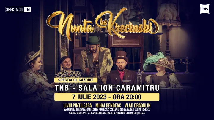 BUCURESTI: Nunta lui Krecinski // Liviu Pintileasa, Mihai Bendeac, Mihaela Teleoaca, Vlad Dragulin