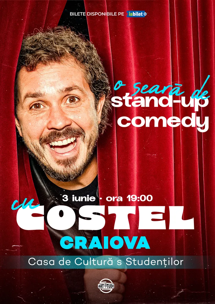 Craiova: O seara de stand up comedy cu Costel