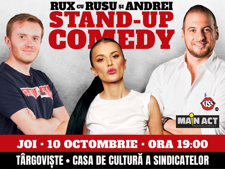 Targoviste: Stand-up Comedy RUX cu Rusu si Andrei