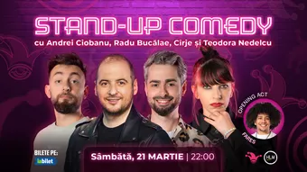 The Fool: Stand-up comedy cu Bordea, Cîrje și Teodora Nedelcu