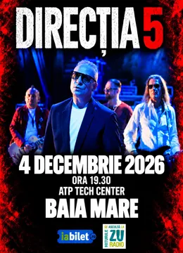 Baia Mare: Concert Direcția 5 - „100% Direcția 5”