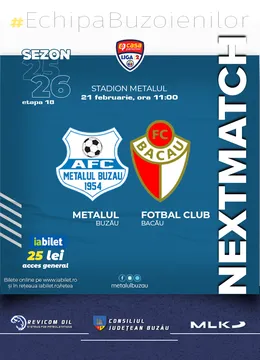 Buzau: Metalul Buzau - FC Bacau