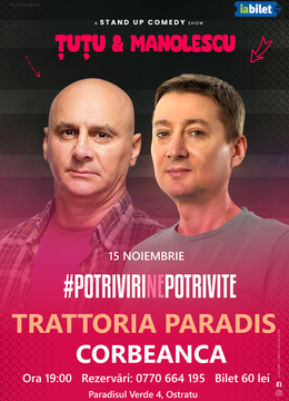 Corbeanca: Stand-up Comedy - Dan Tutu si Cristi Manolescu