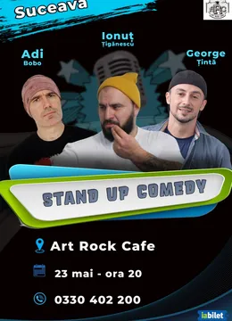 Suceava: Stand-up comedy show cu Țigănescu, Țintă și Adi Bobo