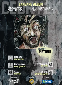 Turneu Cedry2k - Lansare album ”Improgramabil” - Invitat Pietonu