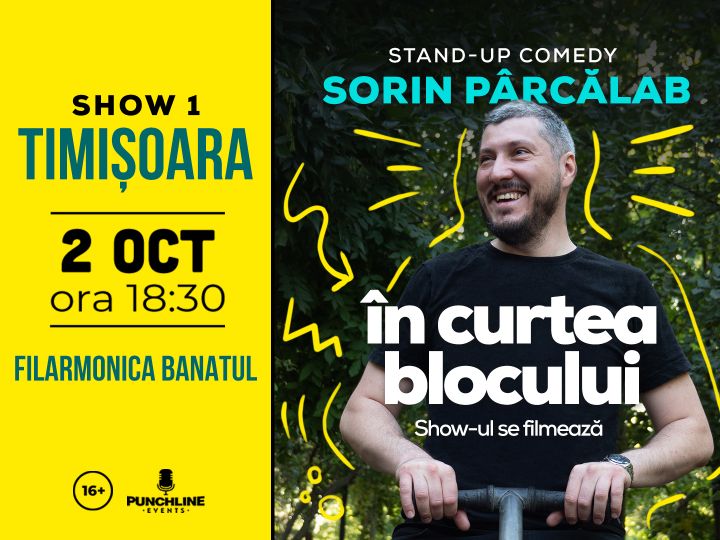 Timisoara: Filmare Stand Up Special cu Sorin Pârcălab Show 1